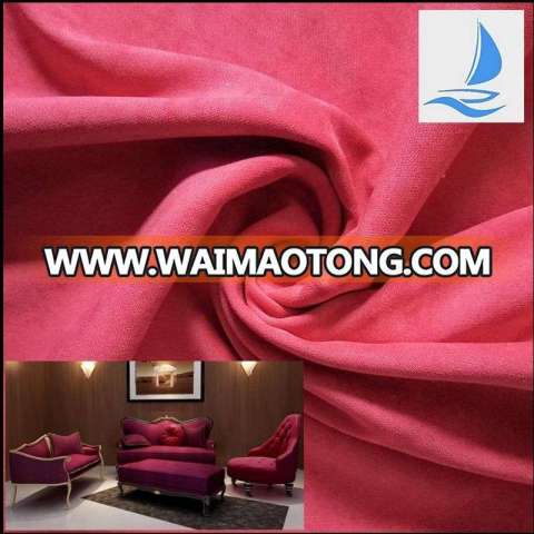 china fabric factory wholesale spandex woven red sofa fabric for home textile